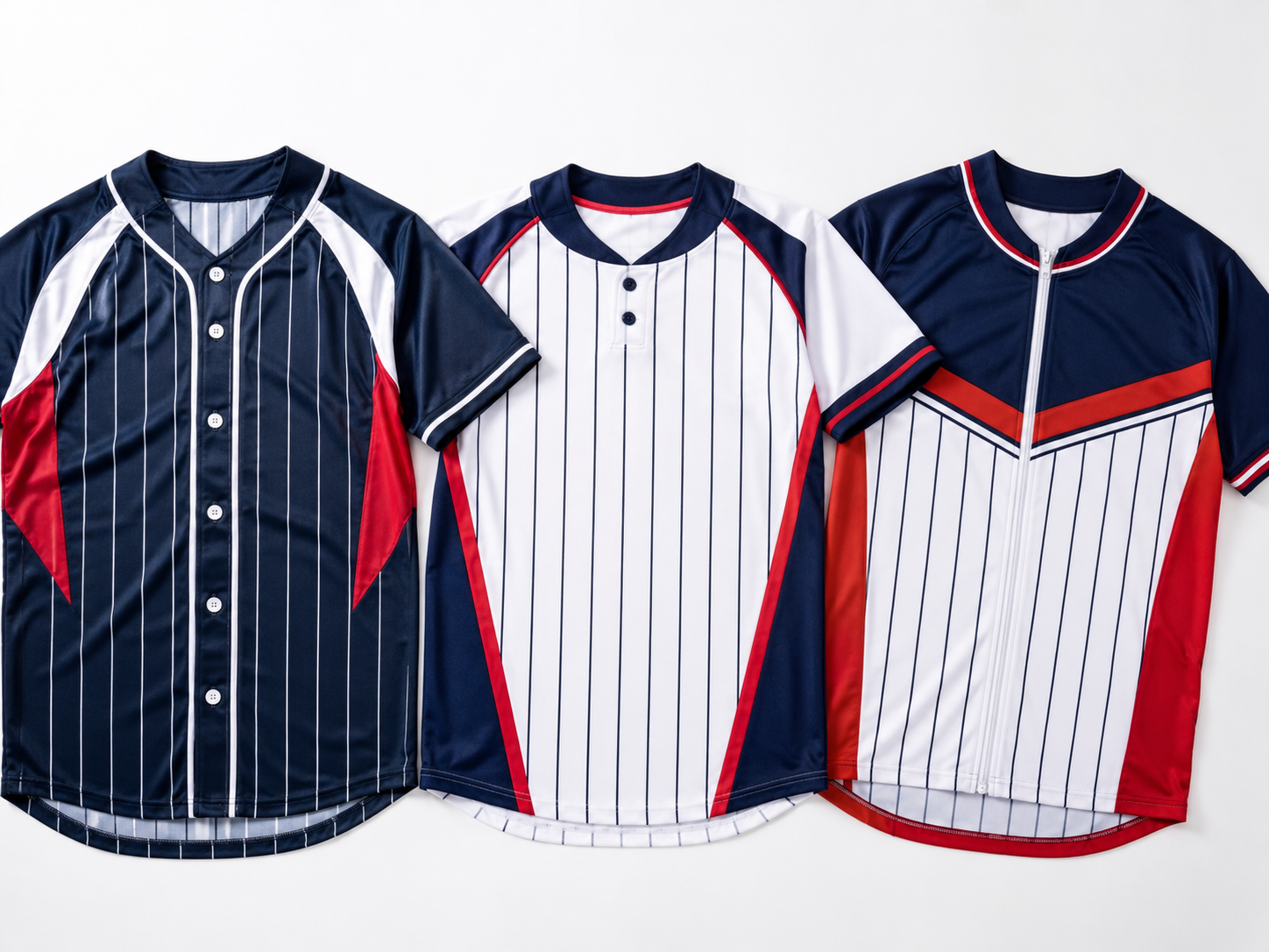 Custom dye-sublimated baseball jerseys — bold colors and professional sublimation print quality