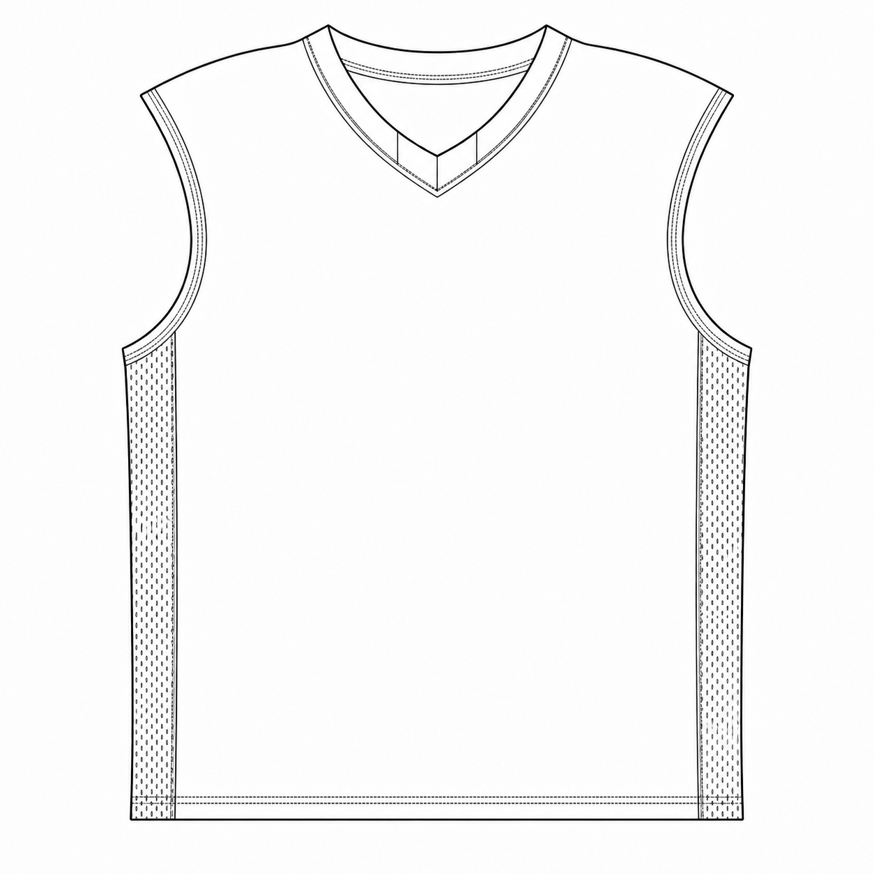 V-Neck Side Panel