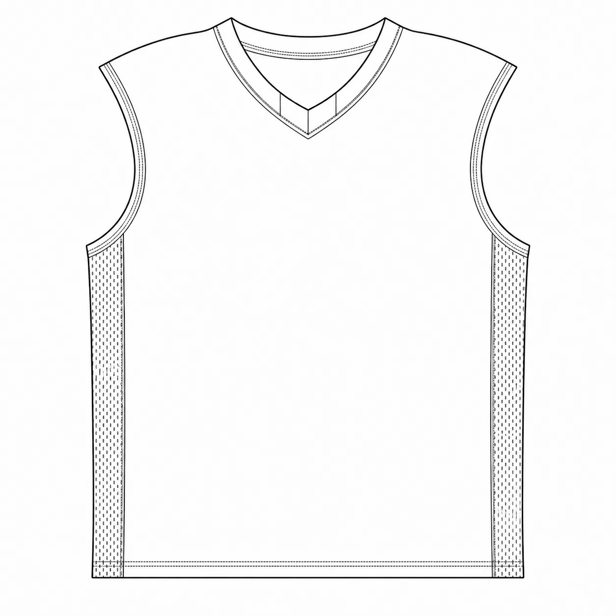 V-Neck Side Panel